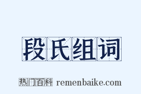 段氏组词是什么意思的图片